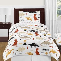 Dinosaur bed hotsell sheets queen